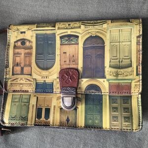 Patricia Nash Doorways To Italy Leather Clutch